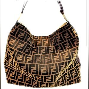 Camel, Brown & Black Shoulder Bag NWOT